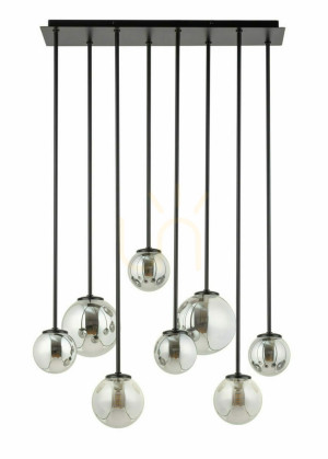 Plafón Sigma Tulia 8 čierny sivý 12W G9 33494