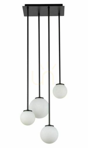 Plafón Sigma Tulia 4 čierny biely 12W G9 33503