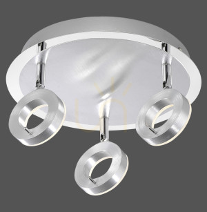SILEDA plafond 6788-96 Silver 3xLED
