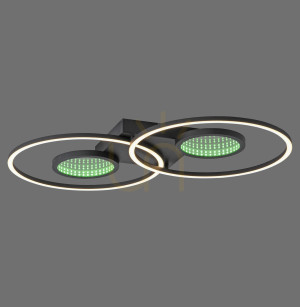 Plafond TUNEL 15160-18 Black 4xLED
