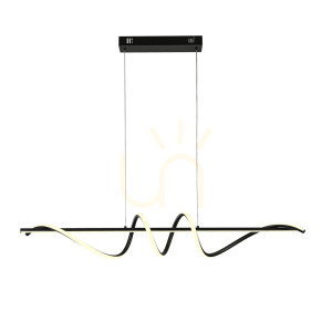Závesné LED svietidlo Italux Bastelo čierne PND-24154-BK