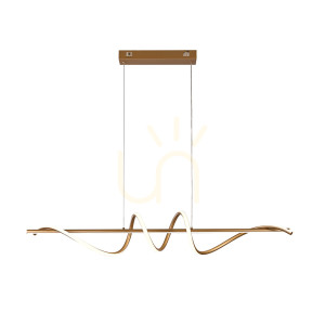 Závesné LED svietidlo Italux Bastelo zlaté PND-24154-GD
