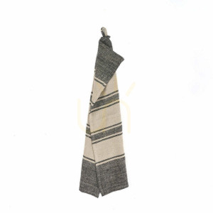 Kuchynská utierka Linen Smudge Natural Black 50x70