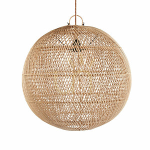 Prívesné svetlo Bubble Natural M 50 cm Handmade Počet slov: kľúčové slová, stropné svietidlo