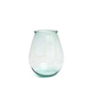 Váza Qiezi Glass Collection modrá M 23 cm