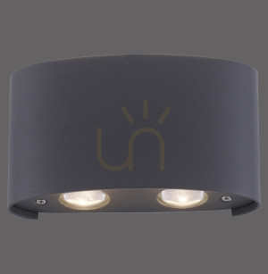 Nástenné svietidlo CARLO 9487-13 Antracit 4xLED