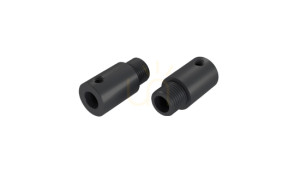 Kovový odľahčovač ťahu M10x1 so 4 mm zásuvkou, čierny