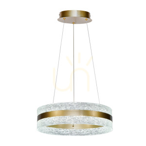 Závesná LED lampa Italux Blera zlatá 24W 40 cm PND-98273-GD