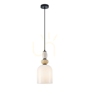 Závesná lampa Italux Bonata čierna biela E27 PND-36573-1B-BK-WH