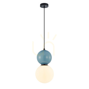 Závesná lampa Italux Mastal čierna E27 PND-36603-1L-BK-BLU