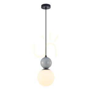 Prívesné svietidlo Italux Mastal čierne sklo E27 PND-36603-1M-BK-GR