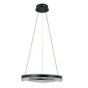 Závesné LED svietidlo Italux Morte čierne 50 cm PND-34535-M-BK