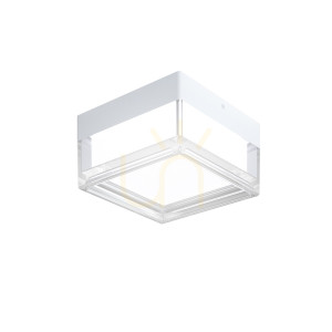 Plafón Italux Nefis LED biely IP65 9W 960 lm PLF-53628-WH
