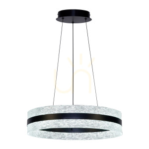 Závesné LED svietidlo Italux Nelia čierne 35W PND-45283-BK