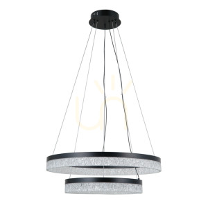Závesné LED svietidlo Italux Pantal čierne 36W IP20 SKU PND-34533-2L-BK