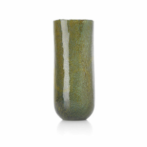 Váza Forest zelená sklenená vysoká Glass Collection 33 cm