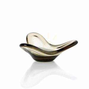 Sviečka v tekutej forme dym 16,5 cm interiérová dekorácia hand made