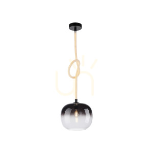 Závesné svietidlo LUMA 2410-18 Black 1xLED