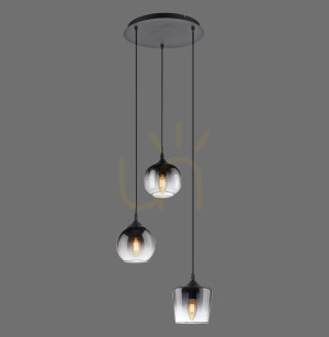 Závesné svietidlo ZEA 15424-18 Black 3xE14