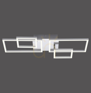 Plafón IVEN 14030-55 Silver 4xLED