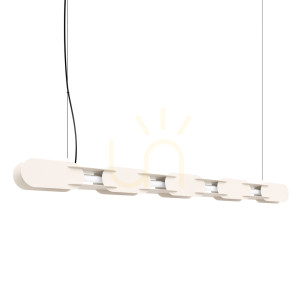 CHAIN 158 béžová LED 4000K závesná lampa