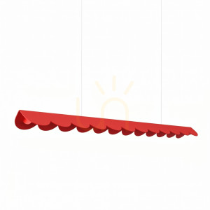 BISCUIT 130 červená LED 3000K závesná lampa