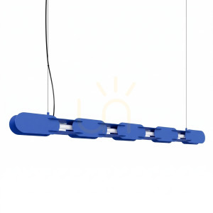 CHAIN 158 ultramarínová LED závesná lampa 3000K