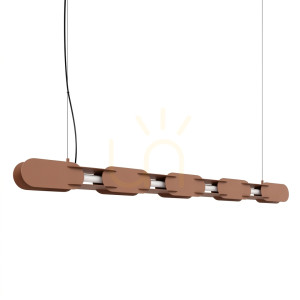 CHAIN 158 mocca LED 4000K závesné svietidlo