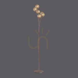 GRETA Stojacia lampa 398-48 Rust 6xG9