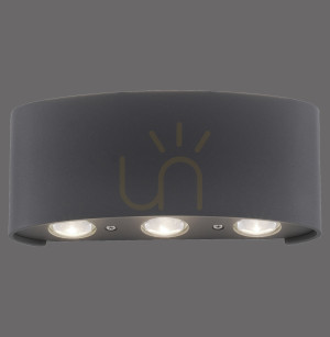 Nástenné svietidlo CARLO 9488-13 Anthracite 6xLED