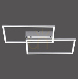 Plafón IVEN 14018-55 Silver 2xLED