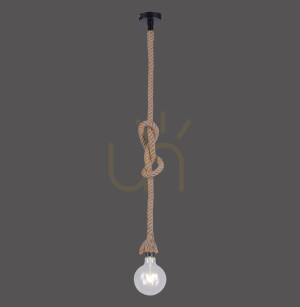 Závesné svietidlo ROPE 15481-18 Brown 1xE27