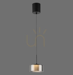 Závesné svietidlo RIKA 2112-18 Black 1xLED