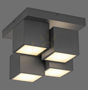 TETRIS Plafond 14114-18 Black 4xLED