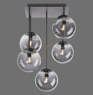 BIG WIDOW Plafond 14602-18 Black 5xE14.