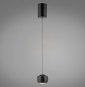 BALLINI Závesné svietidlo 15260-18 Black 1xLED