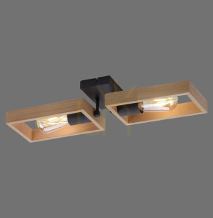 Plafón FRANKY 15657-18 Black 2xE27