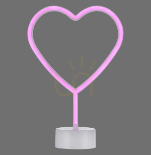 Nástenné svietidlo NEON-HERZ 85028-87 Ružová 1xLED