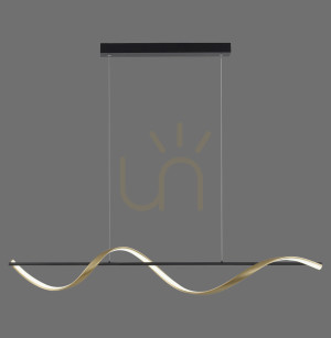 Q-SWING Závesné svietidlo 2385-13 Mosadz 1xLED