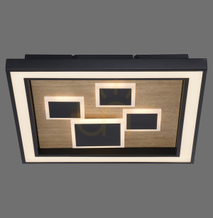 Plafón ELIZA 6283-79 Black 1xLED