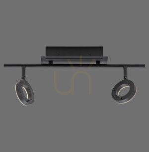 Plafón SILEDA 6781-13 Black 2xLED