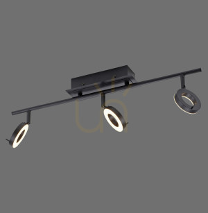 SILEDA plafond 6785-13 Black 3xLED