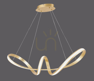 Závesné svietidlo MELINDA 8292-12 Gold 1xLED