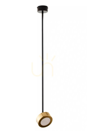 Závesné svietidlo Sigma BAR 1 M čierne/zlaté 82 cm 41643