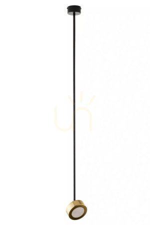 Závesné svietidlo Sigma BAR 1 L čierne/zlaté 113 cm 41645