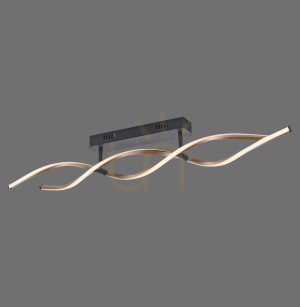 POLINA Plafond 9143-18 Black 2xLED