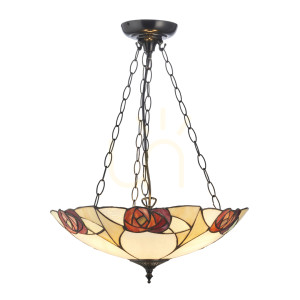 Prívesné svetlo Interiors Ingram Tiffany multicolor 3x E27 111879