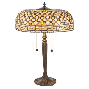 Tiffany stolová lampa Interiors Mille Feux multicolor 112178