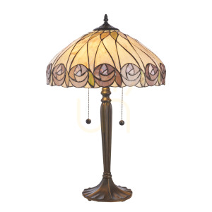 Stolová lampa Interiors Tiffany multicolor E27 2×40 cm 112184