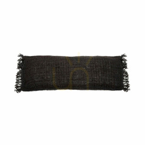 Obliečka na vankúš BAZAR BIZAR Oh My Gee Black Navy 35x100